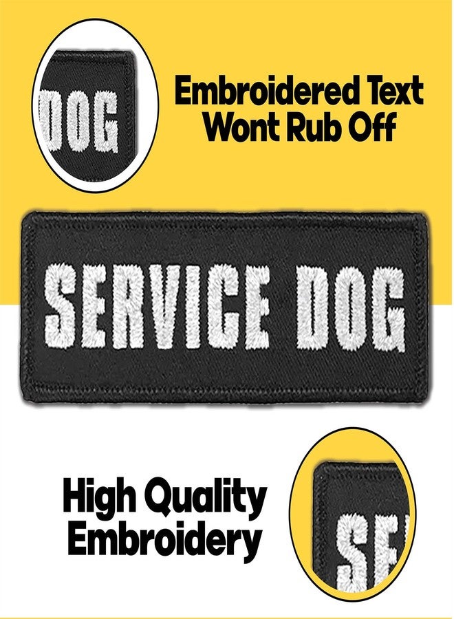 Laughing Lizards Service Dog Vest Patches (2-Pack) - Highly Reflective Embroidered Patches for Harness in 3 Sizes (Medium 4.5" x 1.5") - Image 2